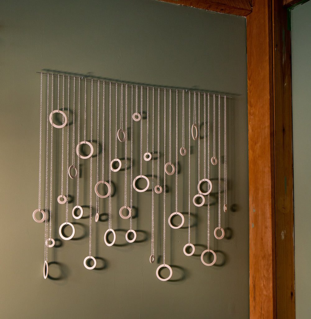 Modern wall art with circles