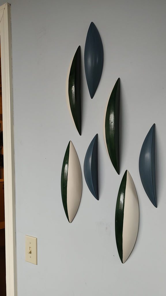 Wall art with geometric shapes