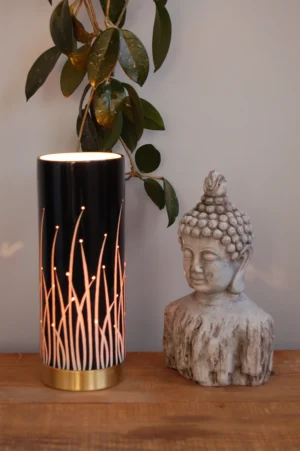 Ambient lighting with Buddha sculpture