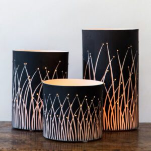 Decorative lamps with grass pattern