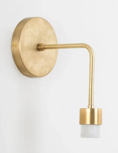 Minimalist gold wall lamp