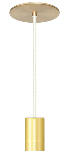 Gold pendant light fixture