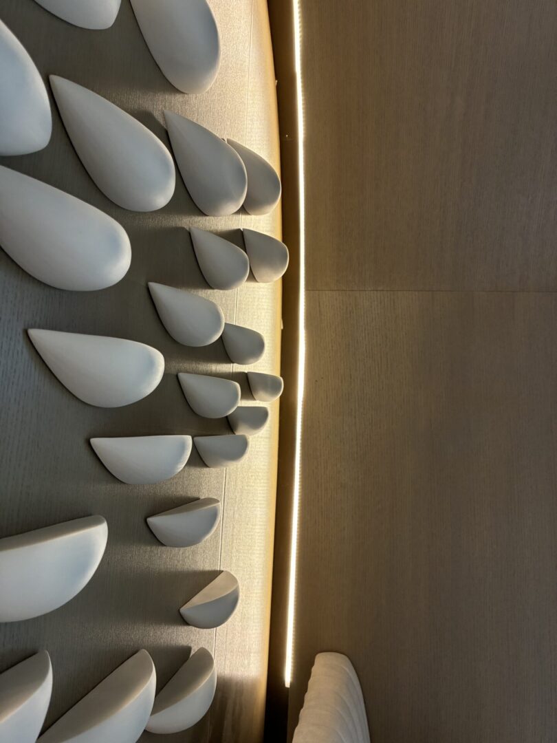 Modern wall art with abstract shapes